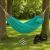 SONGMICS Hamac dublu, accesorii de prindere cu chingi si carabiniere, 210x150 cm, 300 kg, albastru Household NewTrend