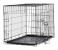 Cusca metalica pliabila pentru animale, cu maner si tava detasabila, 107x69x76 cm, negru Household NewTrend
