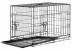 Cusca metalica pliabila pentru animale, cu maner si tava detasabila, 107x69x76 cm, negru Household NewTrend