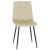 Scaun living tapitat cu catifea, spatar matlasat, 44x54x89 cm, bej Household NewTrend
