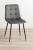 Scaun living tapitat cu catifea, spatar matlasat, 44x54x89 cm, gri Household NewTrend