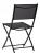 Set mobilier balcon pliabil cu masa sticla si 2 scaune, structura metalica, 60x70 cm, negru Household NewTrend