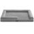 FEANDREA Pat ortopedic pentru caini, cu margini inaltate si husa detasabila, 120x85x20 cm, gri deschis Household NewTrend