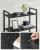 VASAGLE Biblioteca 6 rafturi, cadru metalic si polite PAL, stil industrial, 80x30x186 cm, negru Household NewTrend