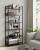 VASAGLE Biblioteca 6 rafturi, cadru metalic si polite PAL, stil industrial, 80x30x186 cm, negru Household NewTrend