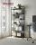 VASAGLE Biblioteca 6 rafturi, cadru metalic si polite PAL, stil industrial, 80x30x186 cm, negru Household NewTrend