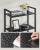 VASAGLE Biblioteca 6 niveluri, cu cadru metalic si rafturi PAL, 66x30x186 cm, negru Household NewTrend