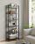 VASAGLE Biblioteca 6 niveluri, cu cadru metalic si rafturi PAL, 66x30x186 cm, negru Household NewTrend