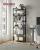 VASAGLE Biblioteca 6 niveluri, cu cadru metalic si rafturi PAL, 66x30x186 cm, negru Household NewTrend