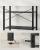 VASAGLE Biblioteca 6 niveluri, cu cadru metalic si rafturi PAL, 66x30x186 cm, negru Household NewTrend
