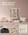 SONGMICS Cutie bijuterii rotativa 360°, cu 5 sertare si ferestre, MDF si catifea, 22x16x29 cm, alb Household NewTrend