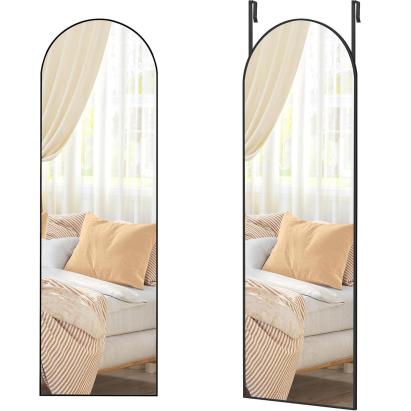 SONGMICS Oglinda decorativa cu rama curbata, 120x40 cm, montaj pe perete sau usa, negru Household NewTrend