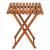 Set mobilier balcon sau terasa din lemn de fag, pliabil, masa 52x51x65 cm si 2 scaune, maro Household NewTrend