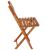 Set mobilier balcon sau terasa din lemn de fag, pliabil, masa 52x51x65 cm si 2 scaune, maro Household NewTrend