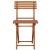Set mobilier balcon sau terasa din lemn de fag, pliabil, masa 52x51x65 cm si 2 scaune, maro Household NewTrend