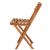 Set mobilier balcon sau terasa din lemn de fag, pliabil, masa 52x51x65 cm si 2 scaune, maro Household NewTrend