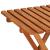 Set mobilier balcon sau terasa din lemn de fag, pliabil, masa 52x51x65 cm si 2 scaune, maro Household NewTrend