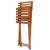 Set mobilier balcon sau terasa din lemn de fag, pliabil, masa 52x51x65 cm si 2 scaune, maro Household NewTrend