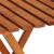 Set mobilier balcon sau terasa din lemn de fag, pliabil, masa 52x51x65 cm si 2 scaune, maro Household NewTrend