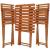 Set mobilier balcon sau terasa din lemn de fag, pliabil, masa 52x51x65 cm si 2 scaune, maro Household NewTrend