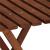 Set mobilier balcon sau terasa din lemn de fag, pliabil, masa 52x51x65 cm si 2 scaune, maro inchis Household NewTrend
