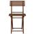 Set mobilier balcon sau terasa din lemn de fag, pliabil, masa 52x51x65 cm si 2 scaune, maro inchis Household NewTrend