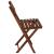 Set mobilier balcon sau terasa din lemn de fag, pliabil, masa 52x51x65 cm si 2 scaune, maro inchis Household NewTrend