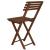 Set mobilier balcon sau terasa din lemn de fag, pliabil, masa 52x51x65 cm si 2 scaune, maro inchis Household NewTrend