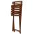 Set mobilier balcon sau terasa din lemn de fag, pliabil, masa 52x51x65 cm si 2 scaune, maro inchis Household NewTrend