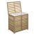 Cos rufe 5Five Sicela din bambus, 2 compartimente, capacitate 100L, 58x40x60 cm, natur Household NewTrend