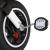 Tricicleta 3in1 105x52x94 cm, sezut rotativ 360°, roti fara aer, copertina reglabila, negru Household NewTrend