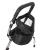 Tricicleta 3in1 105x52x94 cm, sezut rotativ 360°, roti fara aer, copertina reglabila, negru Household NewTrend