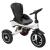 Tricicleta 3in1 105x52x94 cm, sezut rotativ 360°, roti fara aer, copertina reglabila, negru Household NewTrend