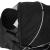 Tricicleta 3in1 105x52x94 cm, sezut rotativ 360°, roti fara aer, copertina reglabila, negru Household NewTrend
