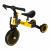 Tricicleta 3in1 Mini 67x47x51 cm, transformabila in bicicleta fara pedale, reglabila, roti din spuma, galben Household NewTrend
