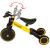Tricicleta 3in1 Mini 67x47x51 cm, transformabila in bicicleta fara pedale, reglabila, roti din spuma, galben Household NewTrend