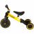 Tricicleta 3in1 Mini 67x47x51 cm, transformabila in bicicleta fara pedale, reglabila, roti din spuma, galben Household NewTrend