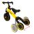 Tricicleta 3in1 Mini 67x47x51 cm, transformabila in bicicleta fara pedale, reglabila, roti din spuma, galben Household NewTrend