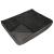 Pat ortopedic pentru caini, dreptunghiular, husa detasabila, 90x70x10 cm, gri inchis Household NewTrend