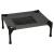 Casuta cu pat pentru caini si pisici, cu acoperis detasabil si baza ventilata, 54x44x60 cm, negru Household NewTrend