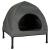 Casuta cu pat pentru caini si pisici, cu acoperis detasabil si baza ventilata, 54x44x60 cm, negru Household NewTrend