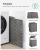 SONGMICS Cos rufe cu capac, ratan sintetic si sac detasabil, 90 L, 46x33x60 cm, gri Household NewTrend