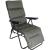 Scaun de gradina cu perna, reglaj pe pozitii, cadru metalic pliabil, 57x83x106 cm, gri Household NewTrend