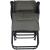 Scaun de gradina cu perna, reglaj pe pozitii, cadru metalic pliabil, 57x83x106 cm, gri Household NewTrend