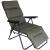 Scaun de gradina cu perna, reglaj pe pozitii, cadru metalic pliabil, 57x83x106 cm, gri Household NewTrend