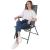 Set 2 scaune reglabile de gradina cu tetiera, textilene si cadru metalic, 57x68x106 cm, gri Household NewTrend