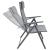 Set 2 scaune reglabile de gradina cu tetiera, textilene si cadru metalic, 57x68x106 cm, gri Household NewTrend