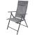 Set 2 scaune reglabile de gradina cu tetiera, textilene si cadru metalic, 57x68x106 cm, gri Household NewTrend