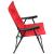 Scaun pliabil de gradina cu perna, structura metalica, 59x66x90 cm, rosu Household NewTrend