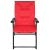 Scaun pliabil de gradina cu perna, structura metalica, 59x66x90 cm, rosu Household NewTrend